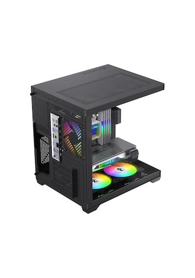 Orion Cube 5x Tuştan Değişen Rgb Fanlı M-atx Boş Bilgisayar Kasası Siyah