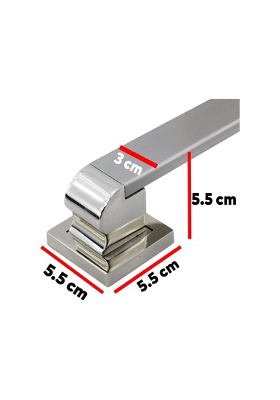 Ayrex Bersel Çekme Kolu Çelik Kapı Dış Kapı Kolu Tutma Kulbu Saten Kulp 60 Cm