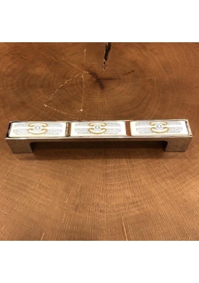Gürçayhırdavat Anemon Porselen Kulp 160Mm Krom