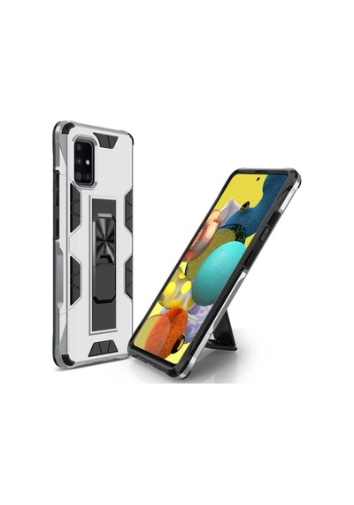 Samsung Uyumlu Galaxy A71 Kılıf Zore Volve Kapak Gri