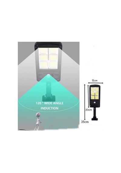 3 Mod Solar Güneş Enerjili Sokak Lambası Solar Bahçe Armatürü No3