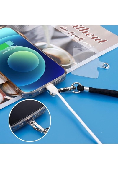 Telefon Boyun Askı Aparatı 5'li Paket, Universal Şeffaf