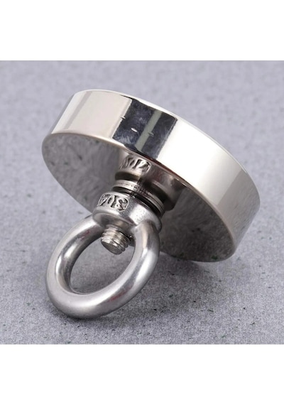Süper Güçlü Halkalı Büyük Neodyum Pot Mıknatıs 48 Mm Çap Magnet F