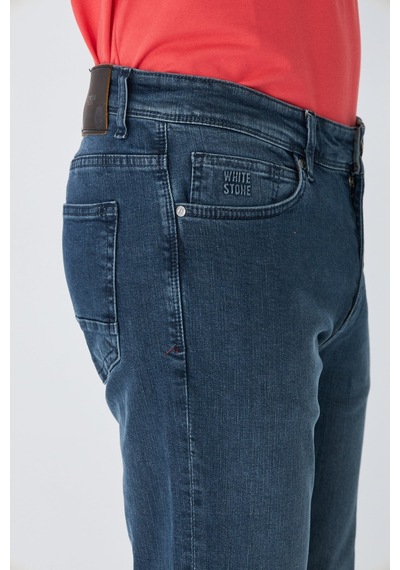 Lacivert Erkek Günlük Kot Pantolon Dark Brown