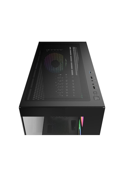 Gamma C72 Siyah Argb Tempered Glass Delta P850 850w 80+ Bronze Atx 3.1 Usb 3.0 Atx Mid Tower Kasa