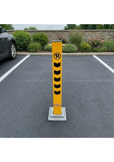 Kilitli Otopark Direği 75 Cm, Kızaklı Park Bariyeri-4010