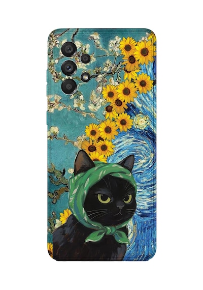 Samsung Galaxy M52 Uyumlu Baskılı Şeffaf Telefon Kılıfı Koleksiyon: Kawaii Cat 6