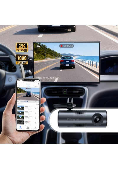 : Ottosafe Cam 2in1 2k Ön+fullhd Arka Araç Kamerası+kablosuz Carplay&android Oto,ekranda Canlı İzleme Diğer