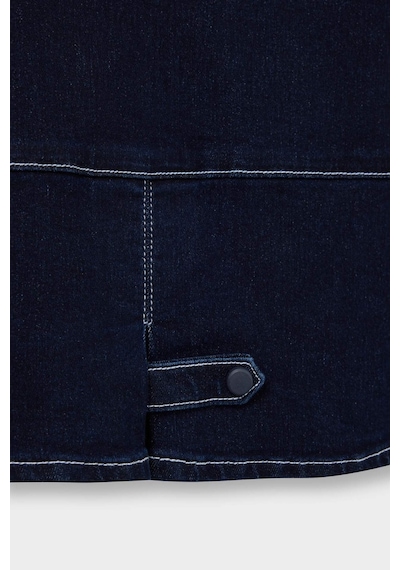 Defacto Erkek Bebek Kapüşonlu Düğmeli Jean Ceket F6269a525aube364 Mavi