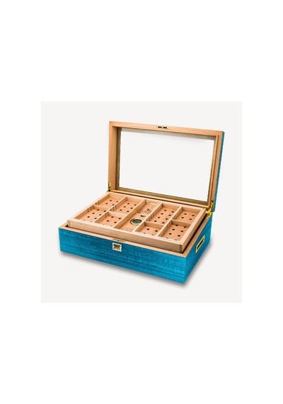 Lubinski Limited Edt. İspanyol Sedir Mavi Humidor Lb-030