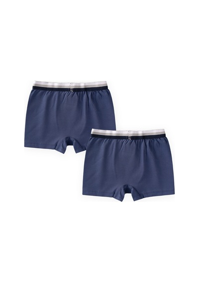 Cigit İkili Boxer 2-9 Yaş İndigo Mavi
