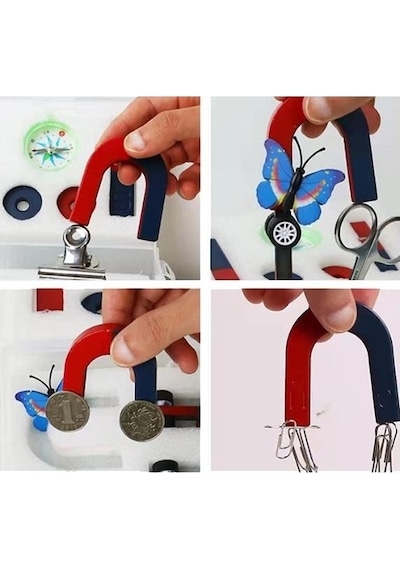 U Mıknatıs Dev Boy 6x5 Cm Boyunda Deney Mıknatısı - 1 Adet