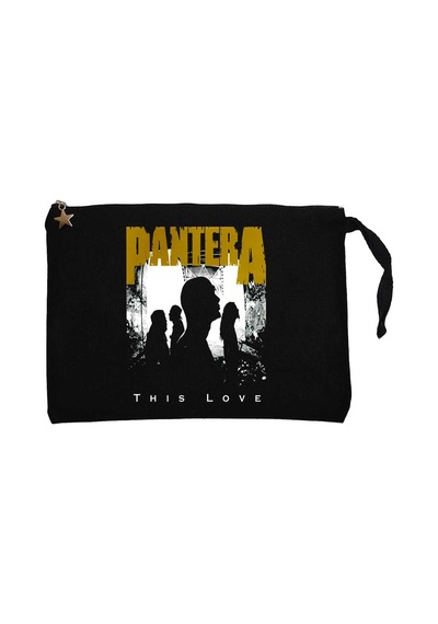 Pantera This Love Siyah Clutch Astarlı Cüzdan / El Çantası