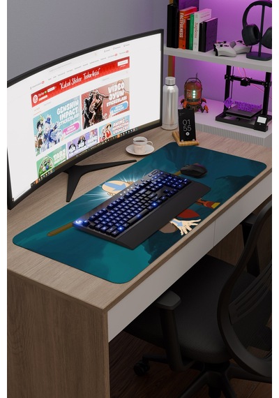 Avatar Son Hava Bükücü Dikişli Kauçuk Oyuncu Mousepad V5 - 90x40 Xxl Gaming Mouse Pad