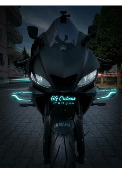 Gg Creations Yamaha R25 & R3 Uyumlu Aerodynamic Winglet Sportif Yan Kanat Seti Boyasız Mat Siyah