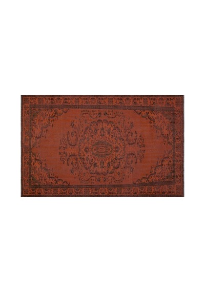 El Dokuması Vintage Yün-pamuk Turuncu Halı 26900 176 X 276 Cm