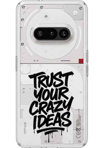 Nothing Phone 3a Uyumlu Crazy Trust Baskılı Silikon Kılıf Renkli