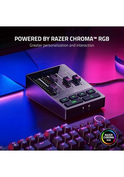 Razer Ses Mikseri Analog Ses Mikseri, Sessiz Düğmeli 4 Kanallı A