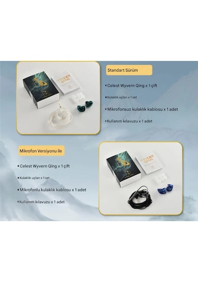 Kinera Celest Wyvern Qing İem 3.5mm Kulak İçi Kulaklık Sip101