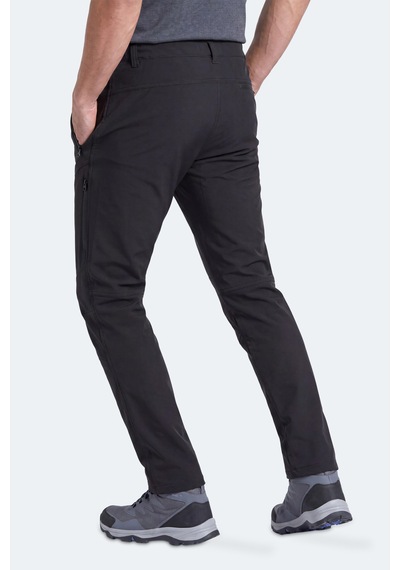 Slazenger Celyon Erkek İçi Polarlı Rüzgar Ve Su Geçirmez Softshell Siyah Pantolon