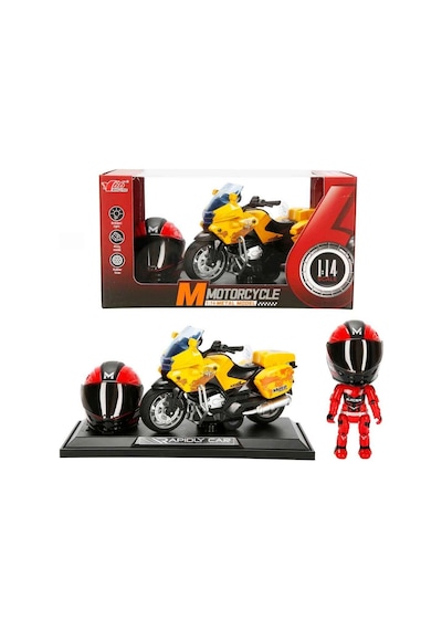 1:14 Sesli Ve Işıklı Bmw Die Cast Çek Bırak Motosiklet Std