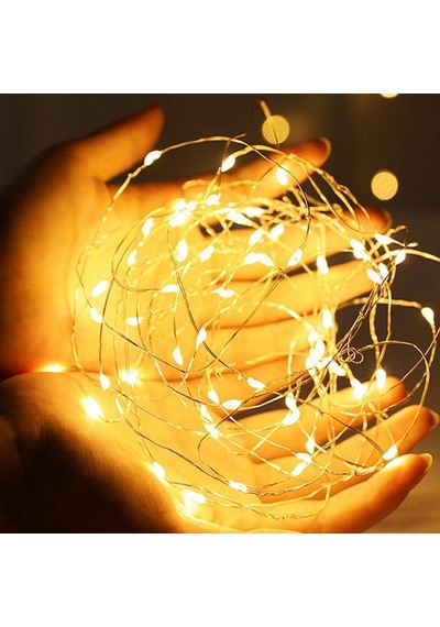 50 Adet Yüksek Kalite 3 Metre Pilli Gün Işığı Led Işık Hızlı Yavaş Sabit Pil Dahil Peri Led Işık