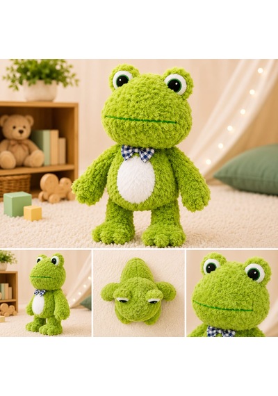 Kurbağa Peluş 40 Cm Yeşil