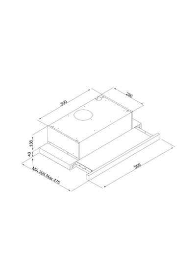 Silverline 1140 Crystal Inox Sürgülü Aspiratör