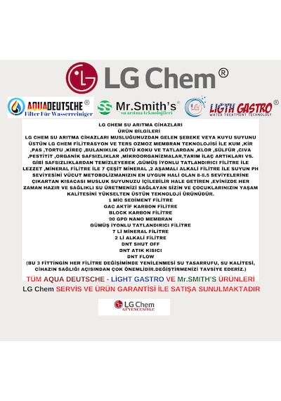 Lg Chem Cool Kırmızı Siyah 12 Lt 7 Fl 14 Aşama Su Arıtma Cihazı