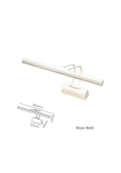Ayna Üstü Banyo Aplik 6W Led Banyo Apliği 5 Renk Tablo Aplik Altın