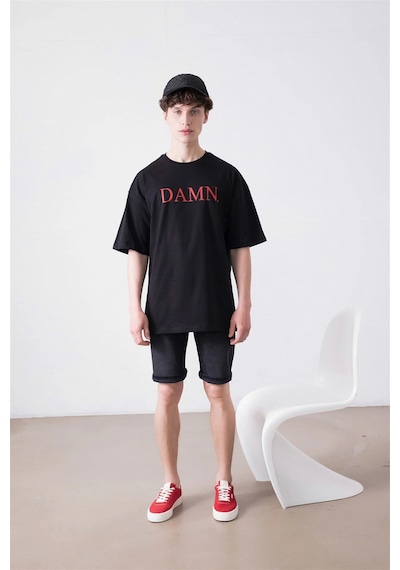 Tarzsokak Unisex Damn Kendrick Lamar Siyah Tshirt Siyah
