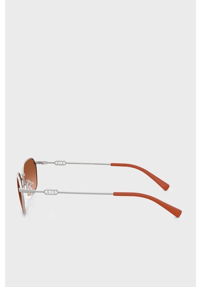 Armani Exchange Asimetrik Güneş Gözlük Unisex Gözlük 0ax2056s 602078 54 Gümüş