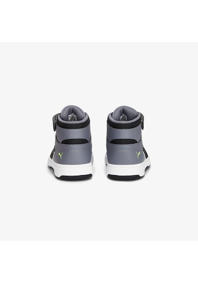 Puma Rebound Layup Çocuk Gri Spor Ayakkabı Düz 370488 Gri