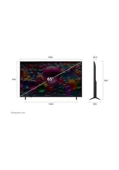 LG 65UA84006LB 4K Ultra HD 65" 165 Ekran Uydu Alıcılı webOS Smart LED TV