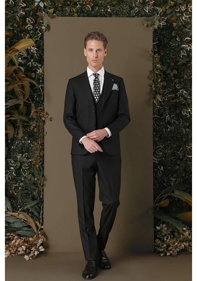 Efor Tk 881 Slim Fit Siyah Klasik Takım Elbise Siyah Efor Tk 881 Slim Fit Siyah Klasik Takım Elbise Siyah