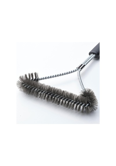 Grılltıder Barbekü Izgara Temizleme Fırçası, Paslanmaz Çelik, Siyah, 35 Cm