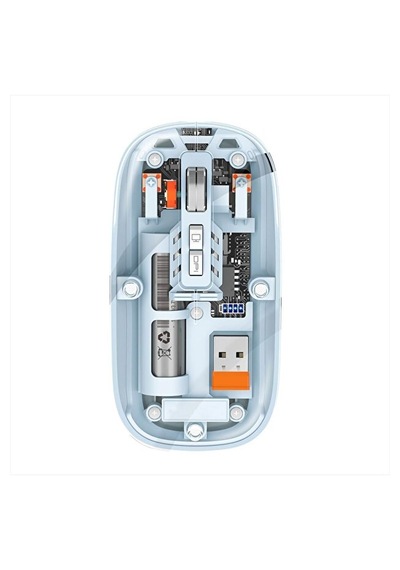 Kablosuz Mouse Type-c Şarjlı 2.4ghz Bağlantı Ultra Sessiz Tıklama - Rgb Şeffaf Mouse Diğer