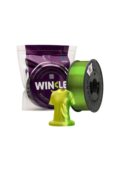 Winkle Pla Silk Multicolor Filament Yellow-green 1.75mm 1 Kg