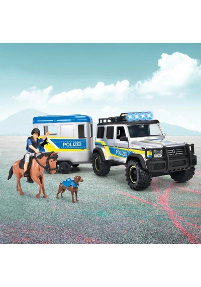 203717007038 Police Horse Trailer Çok Renkli