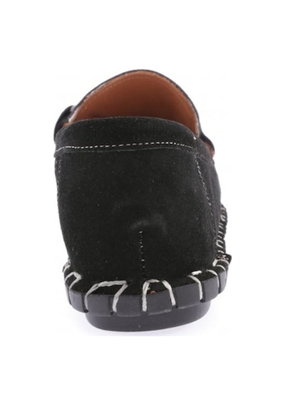 Dgn 600-23y Kadin Dikiş Detayli Metal Tokali Loafer Ayakkabi 600-2109-R1680 Siyah