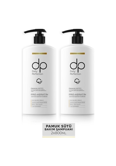 Dp Daily Perfection Şampuan Pamuk Sütü 800 ML 2 X Adet