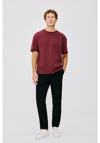 Defacto Tailored Fit Düz Paça Her Yöne Esneyen Yumuşak Tuşe Cepli Pantolon C7508ax26aubk27 Siyah-bk27