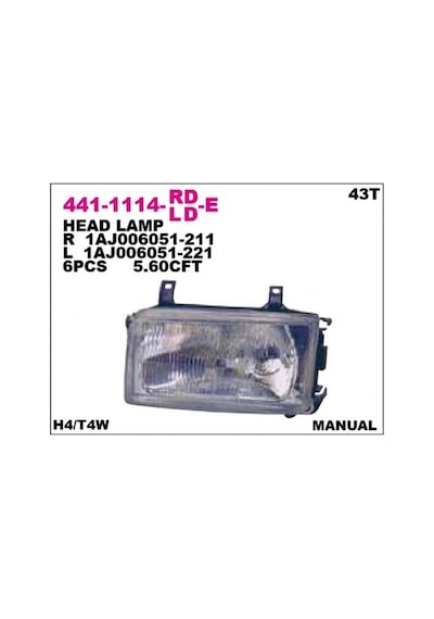 Far T4 Transporter 1993-2003 Sol 1 Adet Oem No: 701941017