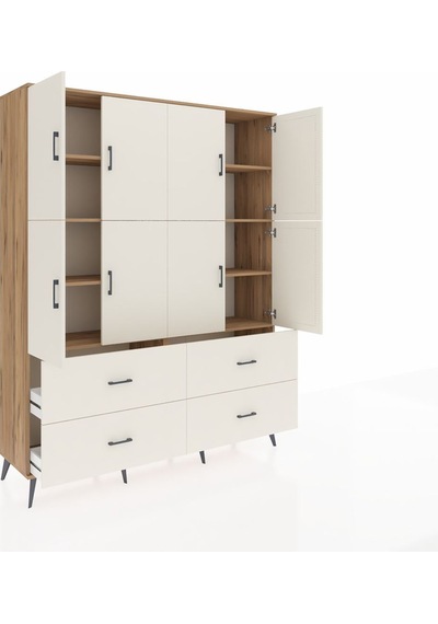 Hyperion Gardrop 8 Raflı 4 Çekmeceli 8 Kapaklı 176x44x221 Çam-aytaşı Aytaşı Hyperion Gardrop 8 Raflı 4 Çekmeceli 8 Kapaklı 176x44x221 Çam-aytaşı Aytaşı