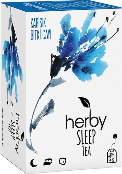 Herby Sleep Tea Uyku Karışık Bitki Süzen Poşet Çay 4'lü 20 x 2 G