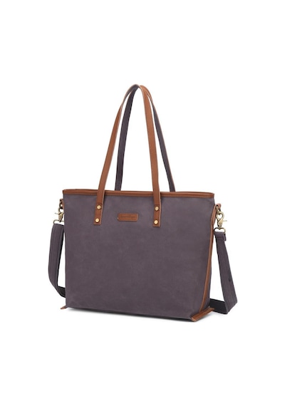 Kanvas Kumaş Kadın Omuz Çantası Smart Bags 1330 Kahve