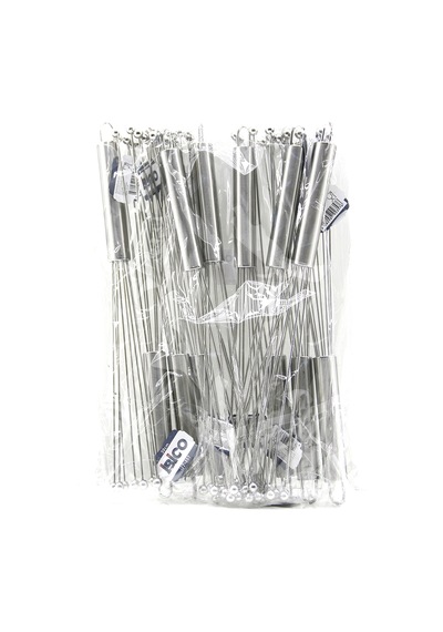 Diyarı Fırsat 8 Boncuk Uçlu Yumurta Çırpıcı Krom Saplı Metal 18 Cm 12'li Paket