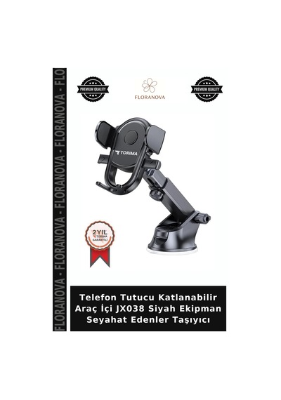Telefon Tutucu Katlanabilir Araç İçi Jx038 Siyah Ekipman Seyahat Edenler Taşıyıcı