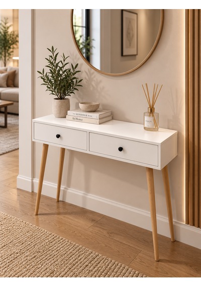 Viva 120 Cm -2 Kapaklı - Ahşap Ayaklı Dresuar -beyaz Viva 120 Cm -2 Kapaklı - Ahşap Ayaklı Dresuar -beyaz