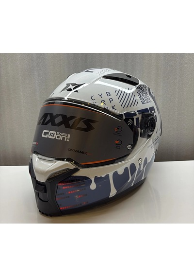 Axxıs Kask Ff132 Fenıx Cyberpunk A7 Parlak Çok Renkli